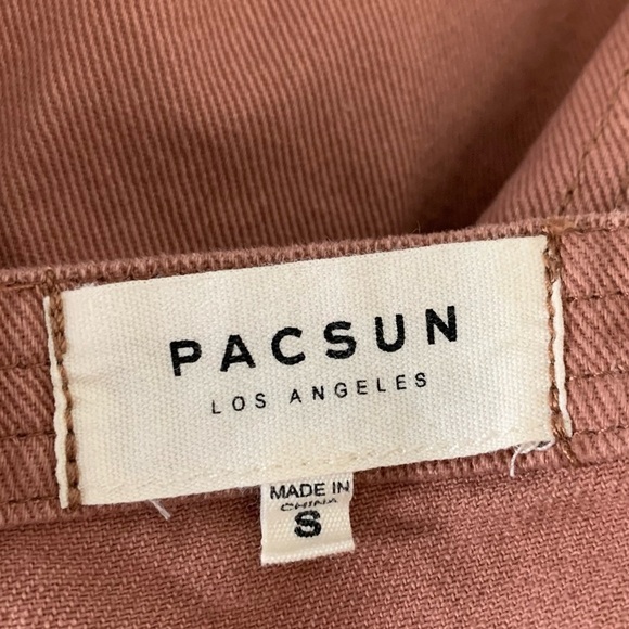 Pacsun Denim Dress Button Front Retro Size Small Cotton Sundress - Picture 3 of 16